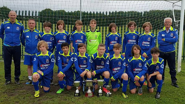 Blackbrook JFC treble winning side