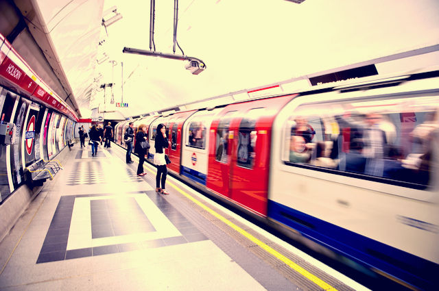 Tube train image by Julius Kielaitis (via Shutterstock).