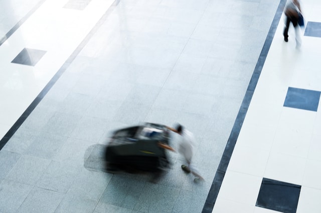 Industrial floor cleaning